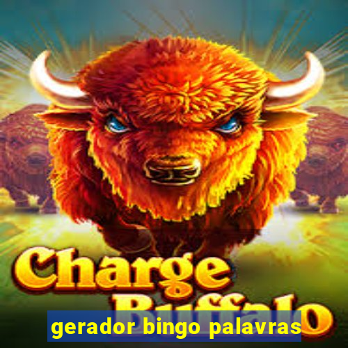 gerador bingo palavras